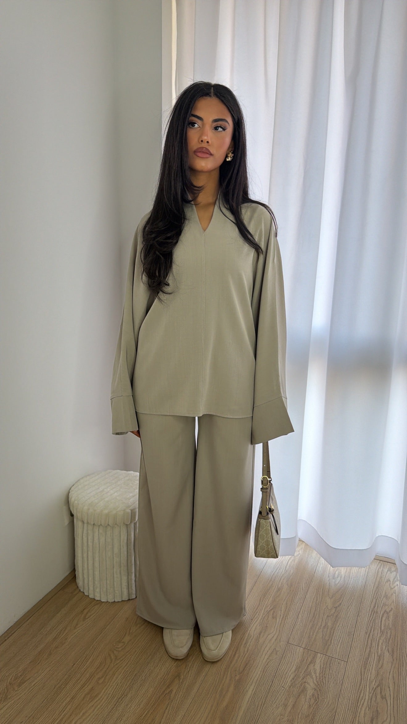 Twinset de couleur sable