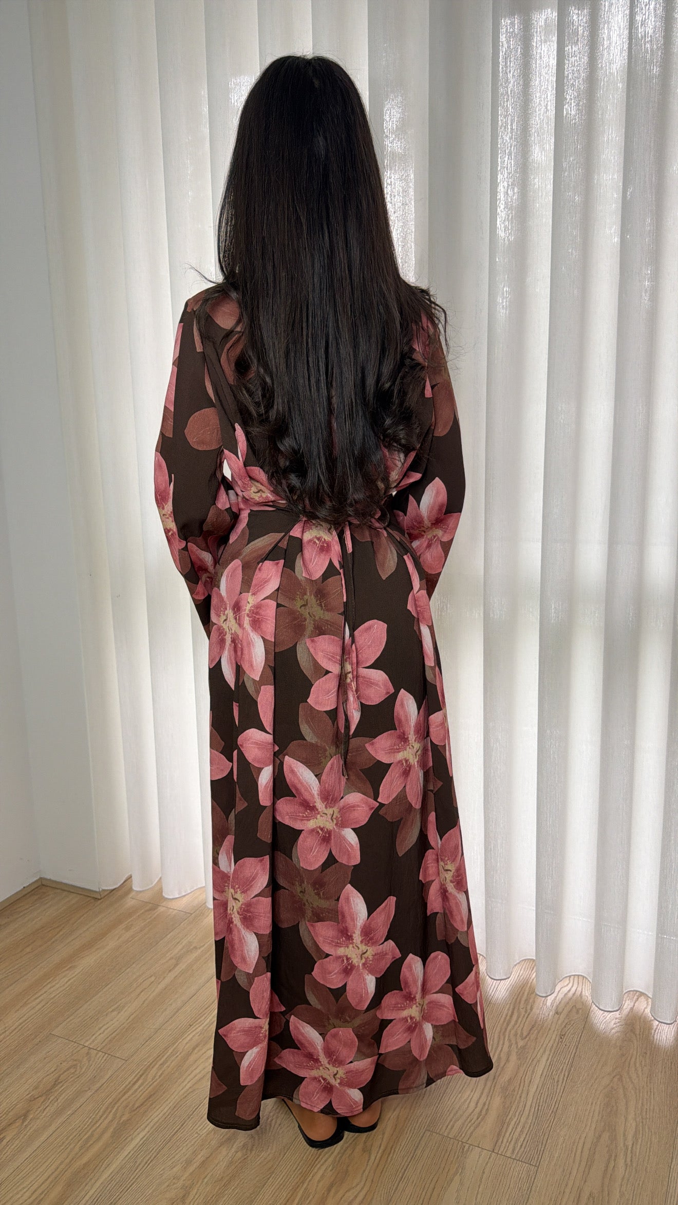 Flower Dress Brown