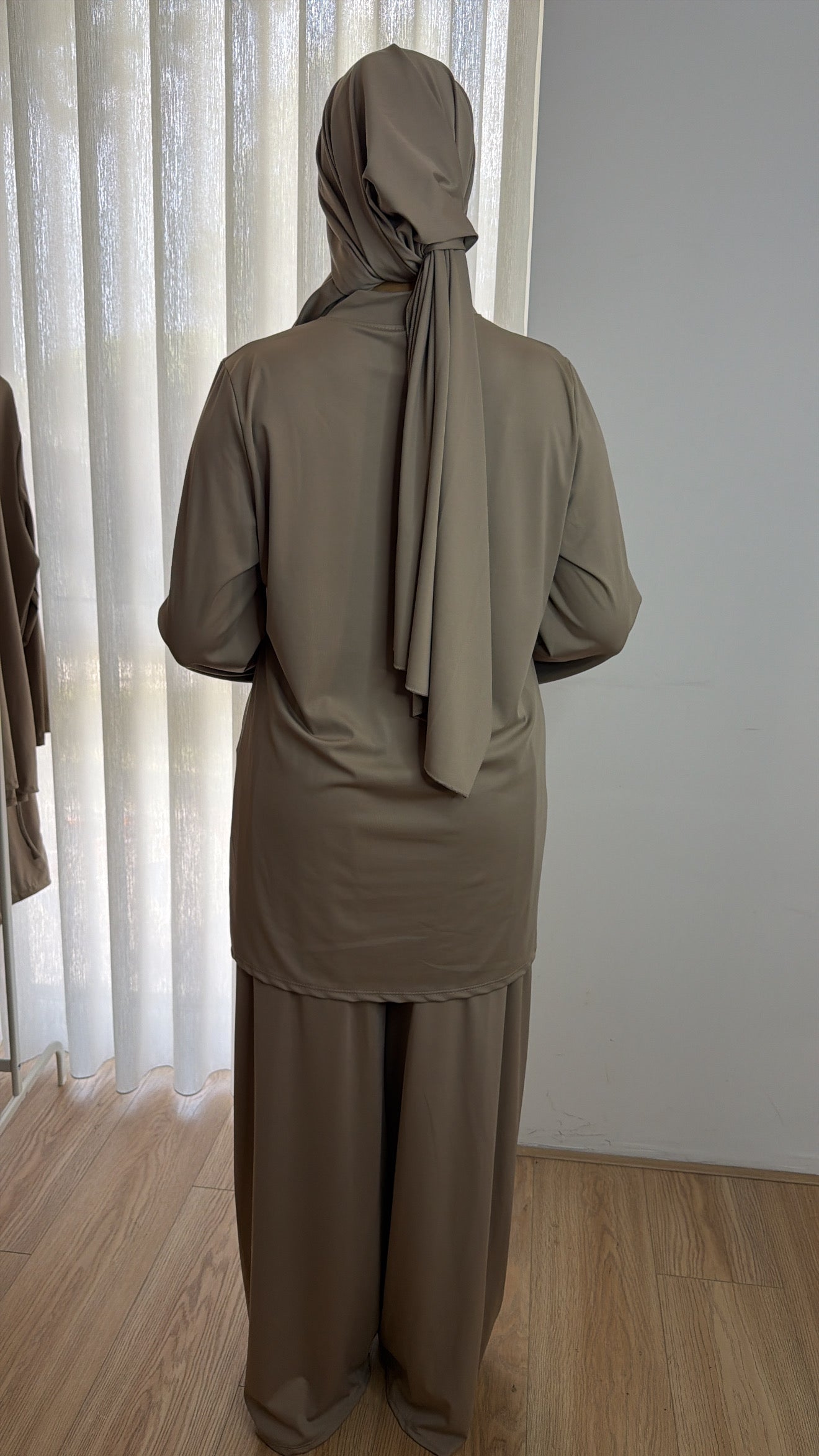 Button Burkini Taupe