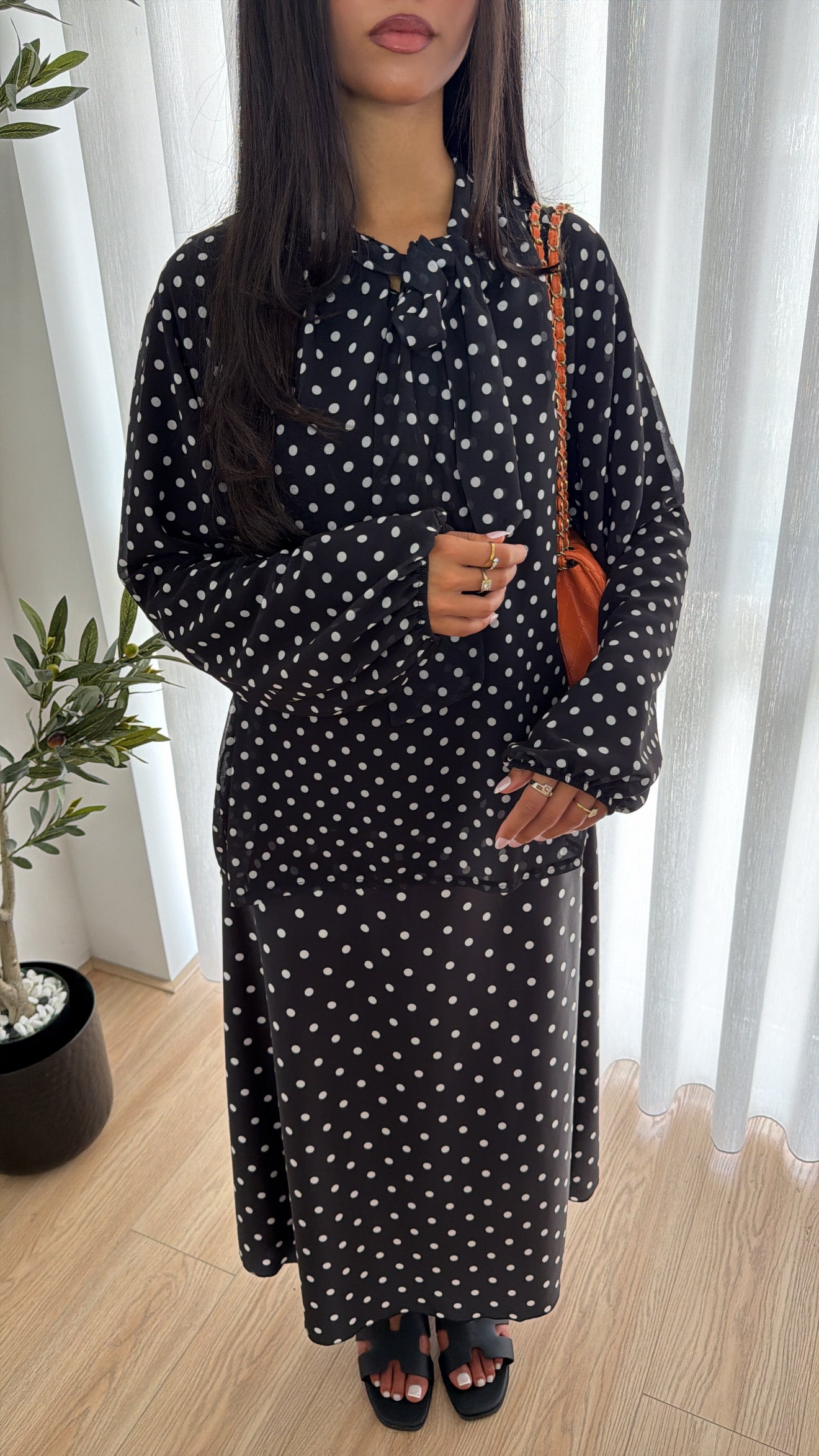 Polka Dot Bow blouse