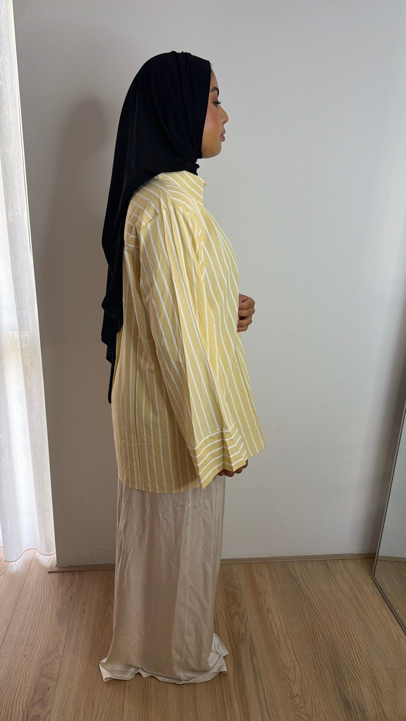 Pinstripe Blouse Yellow