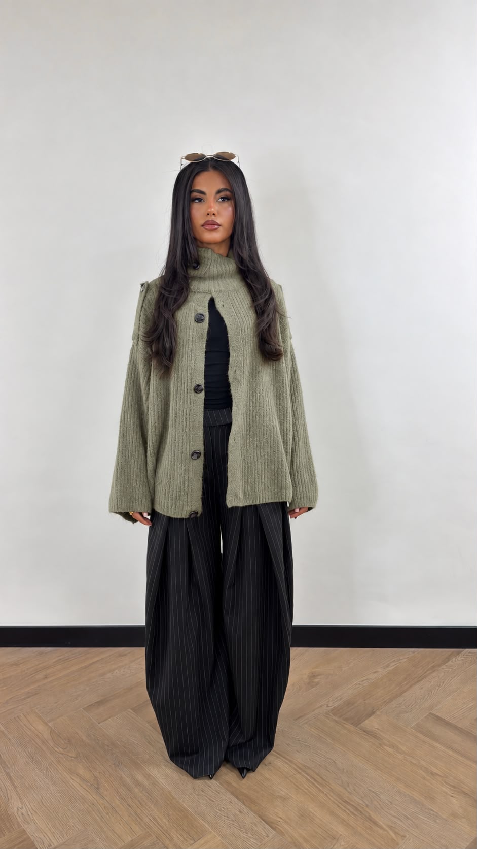 Wool Button Cardigan