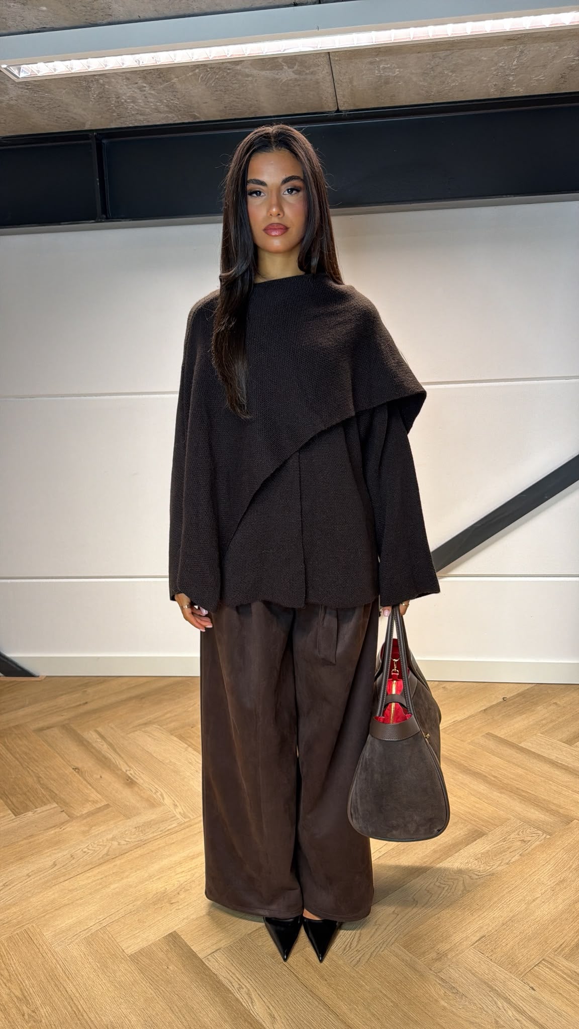 Knitted Cape Cardigan