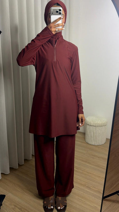Essential Burkini Burgundy