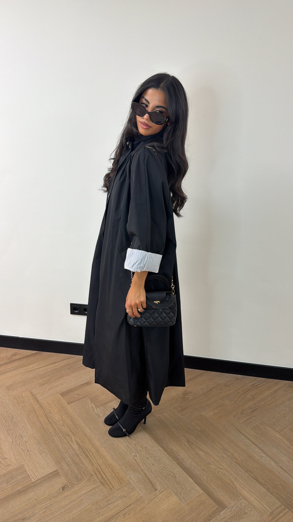 Pinstripe Trenchcoat