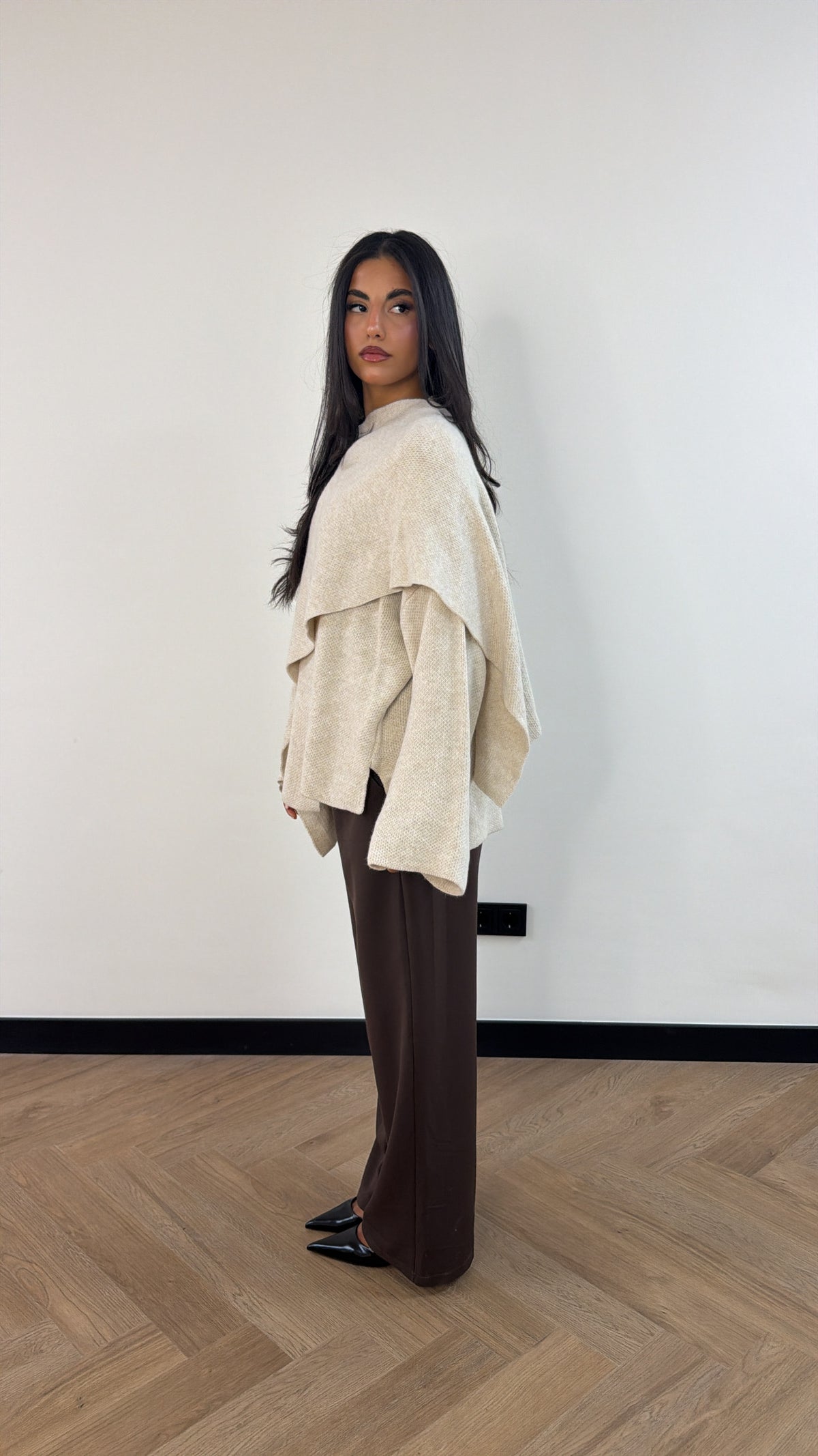 Knitted Cape Cardigan