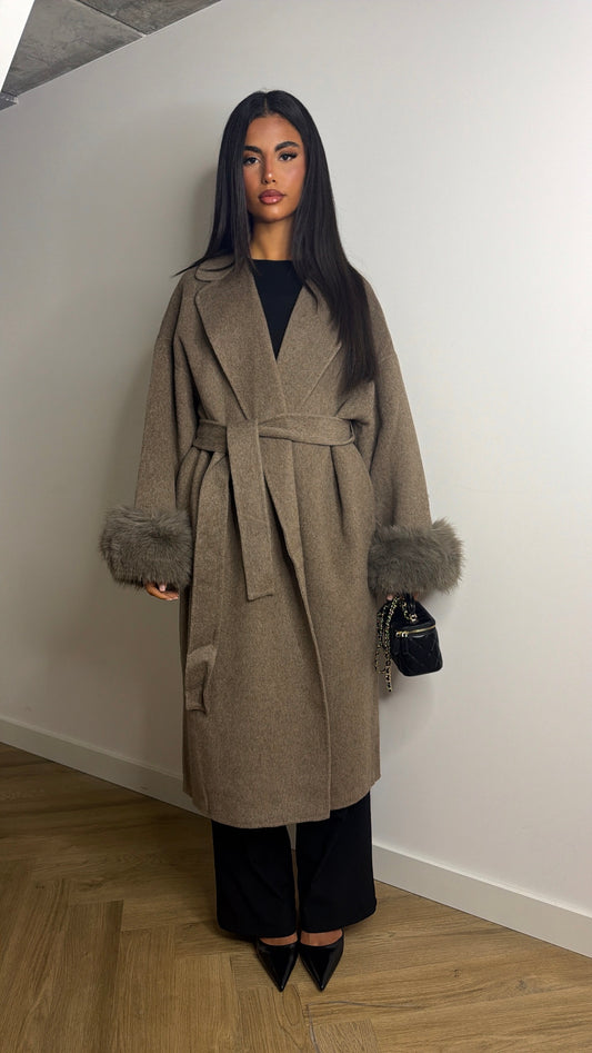 Slavic Wool Fur Coat (70% woll)