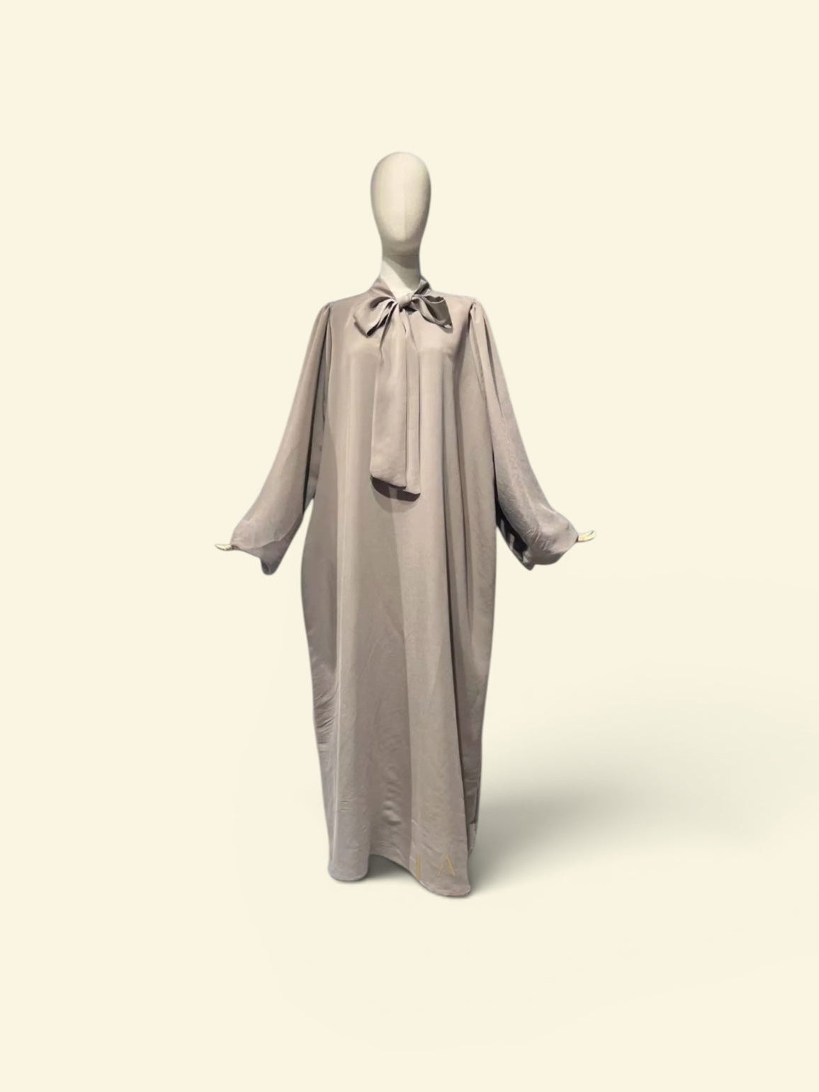 Bow Dress Taupe