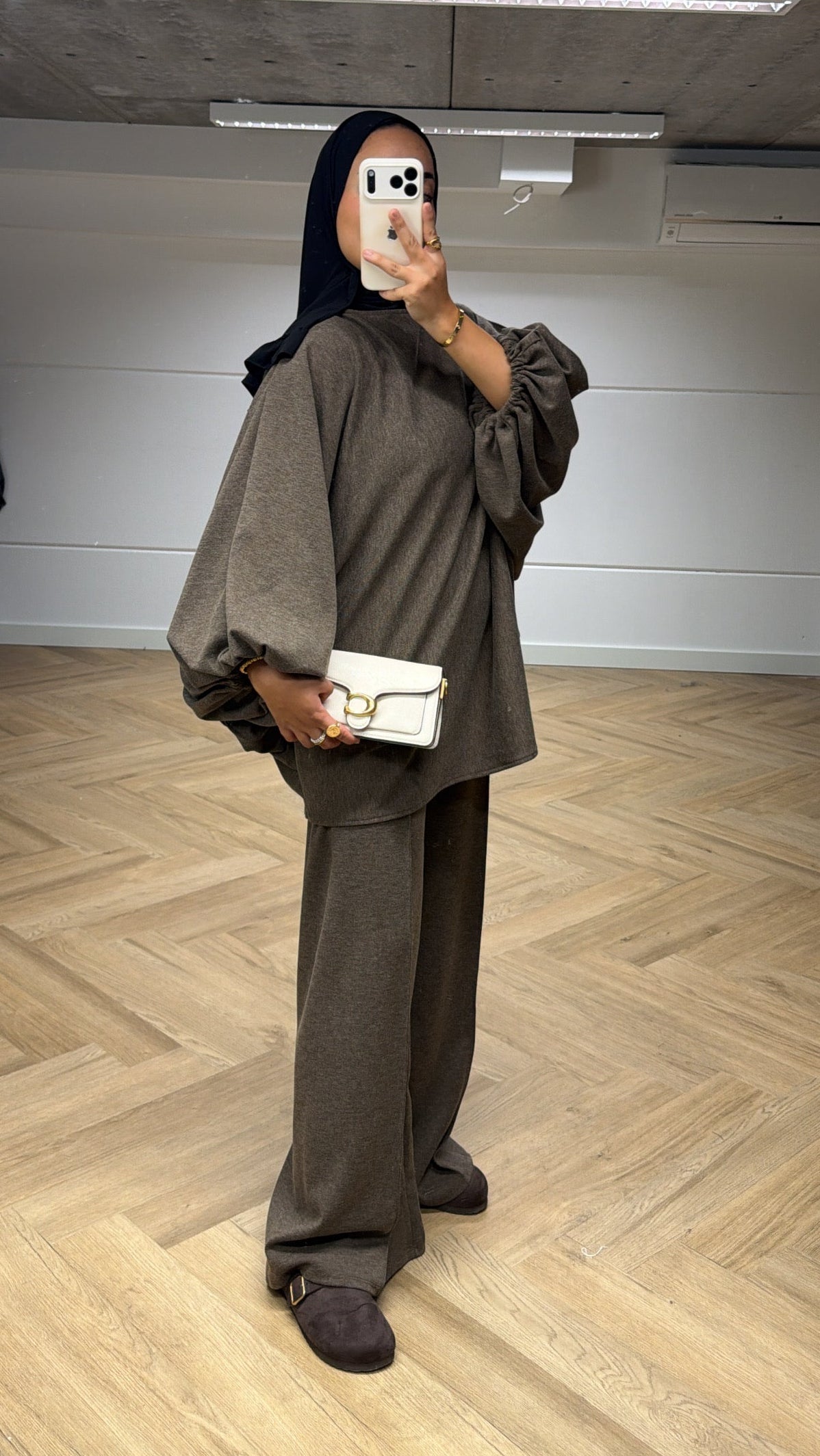 Puff sleeve twinset