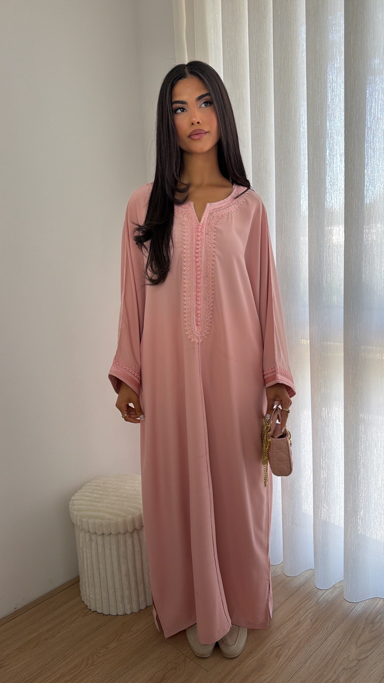Gandoura Safa – Soft Pink