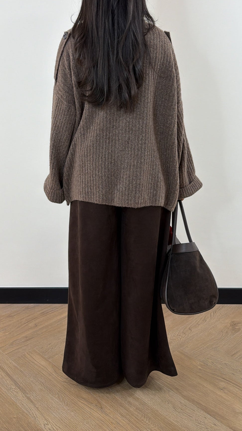 Pantalon Suède look