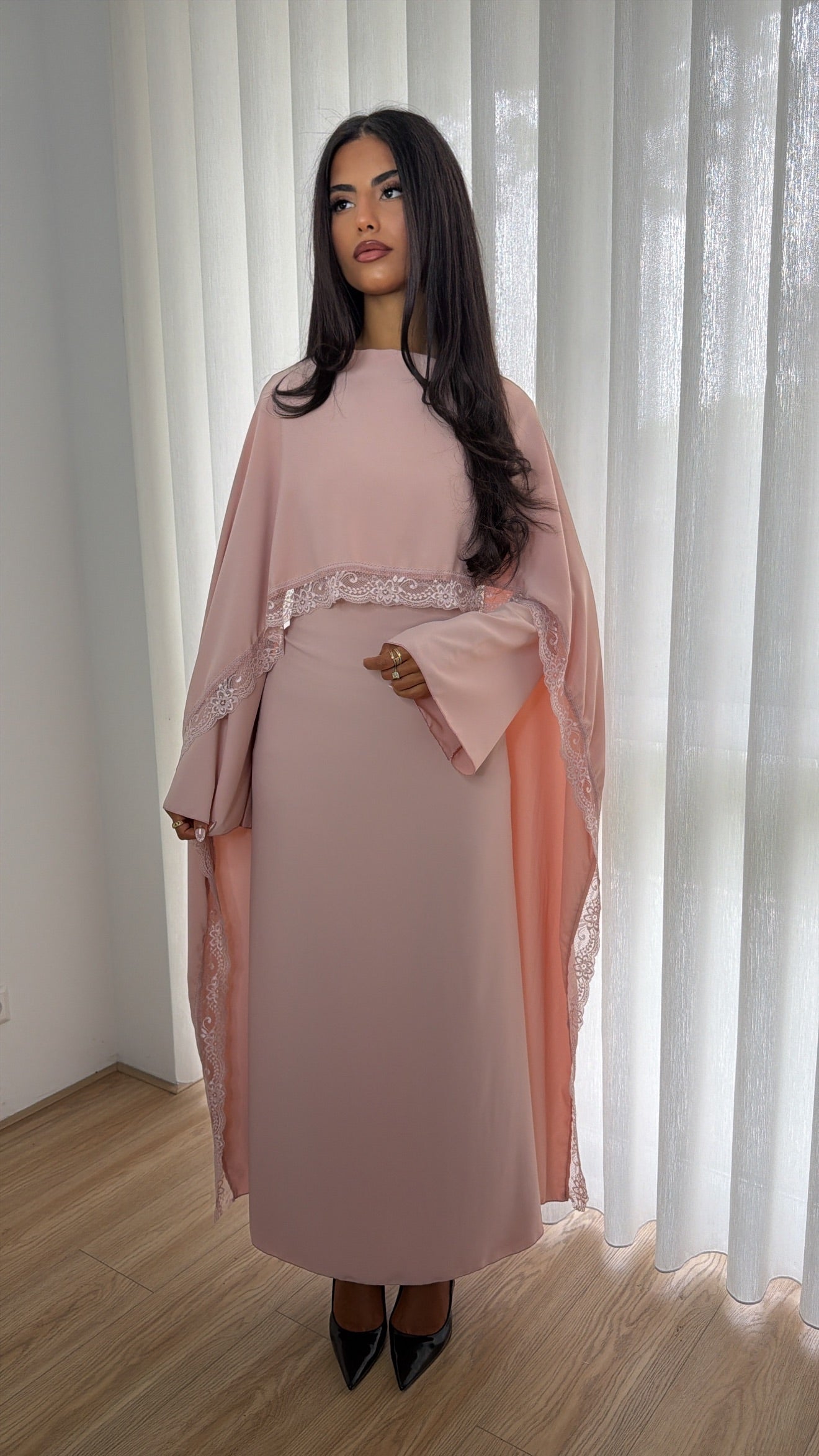 Lace Dress Soft Pink