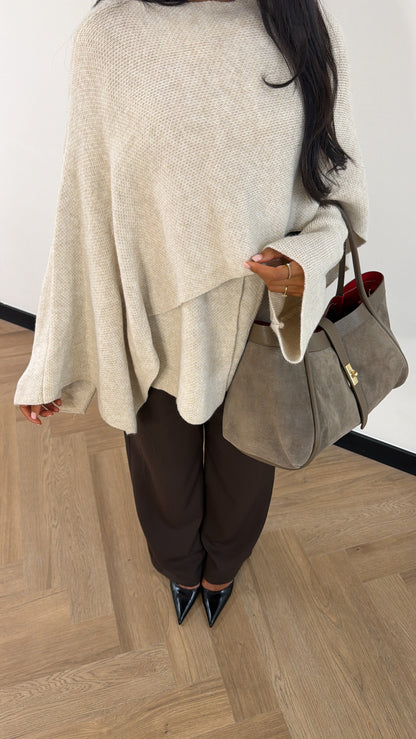 Knitted Cape Cardigan