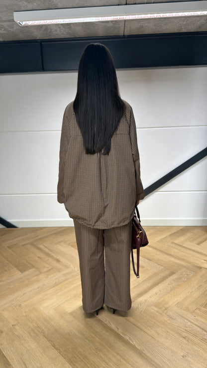 Checked Adjustable Jacket
