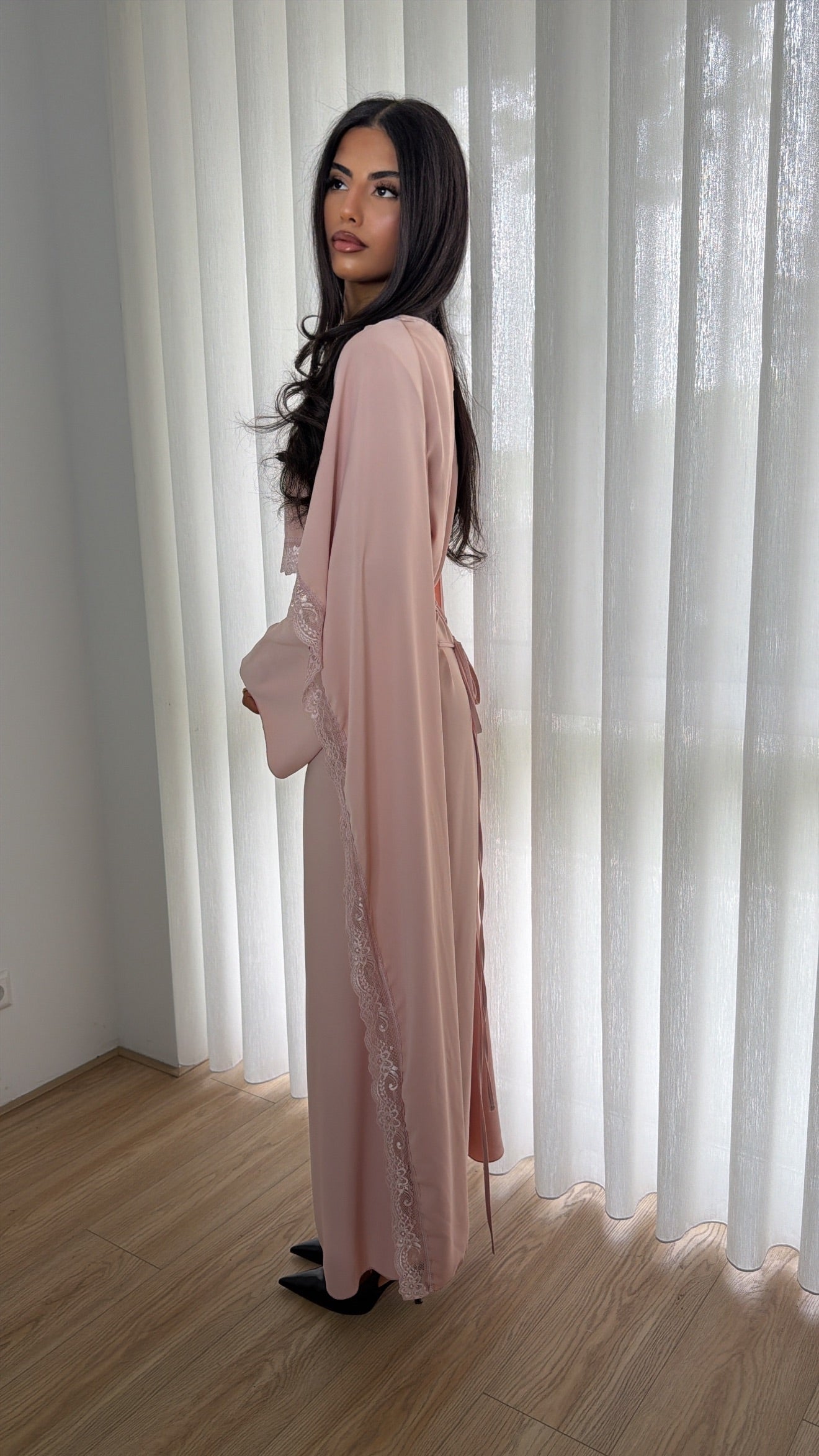 Lace Dress Soft Pink