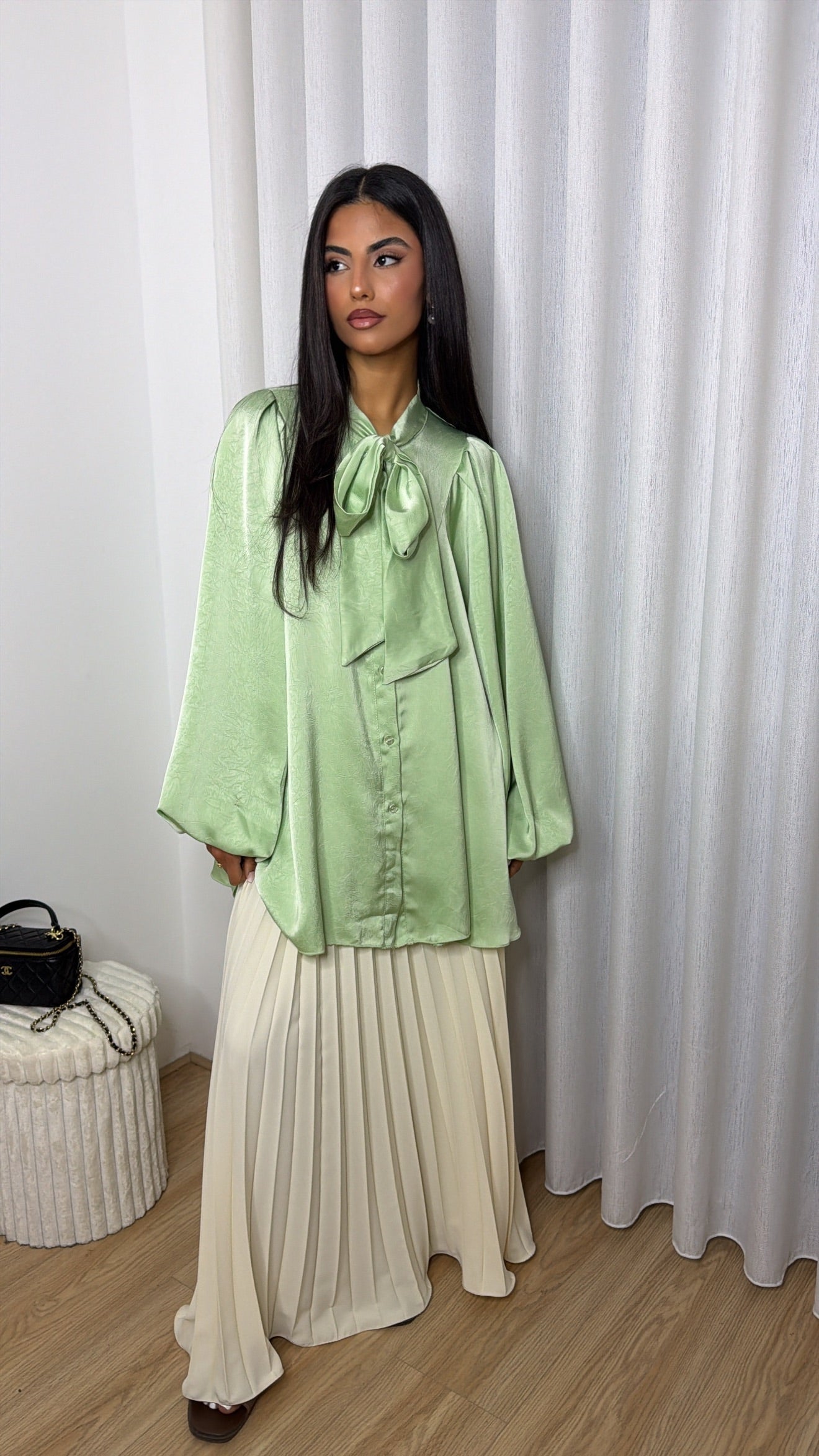 Bow Top Soft Green
