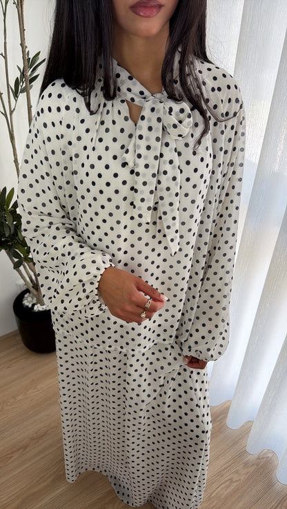 Polka Dot Set white