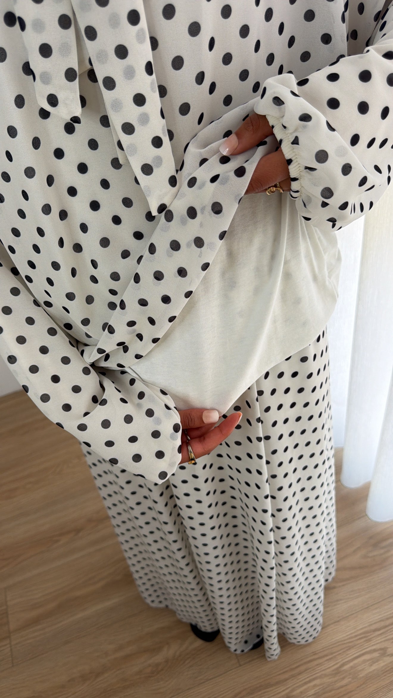 Polka Dot Set white