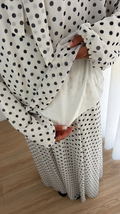 Polka Dot Set white