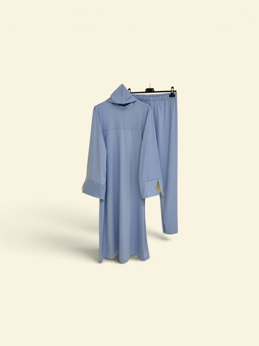 Long Dessert Burkini Blue