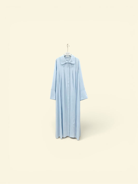 Wide Sleeve Dress Blue