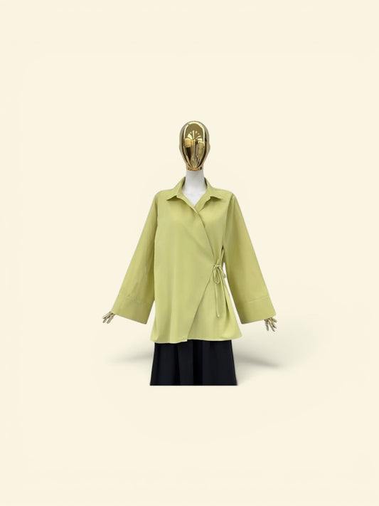 Wrap Tunic Soft Yellow
