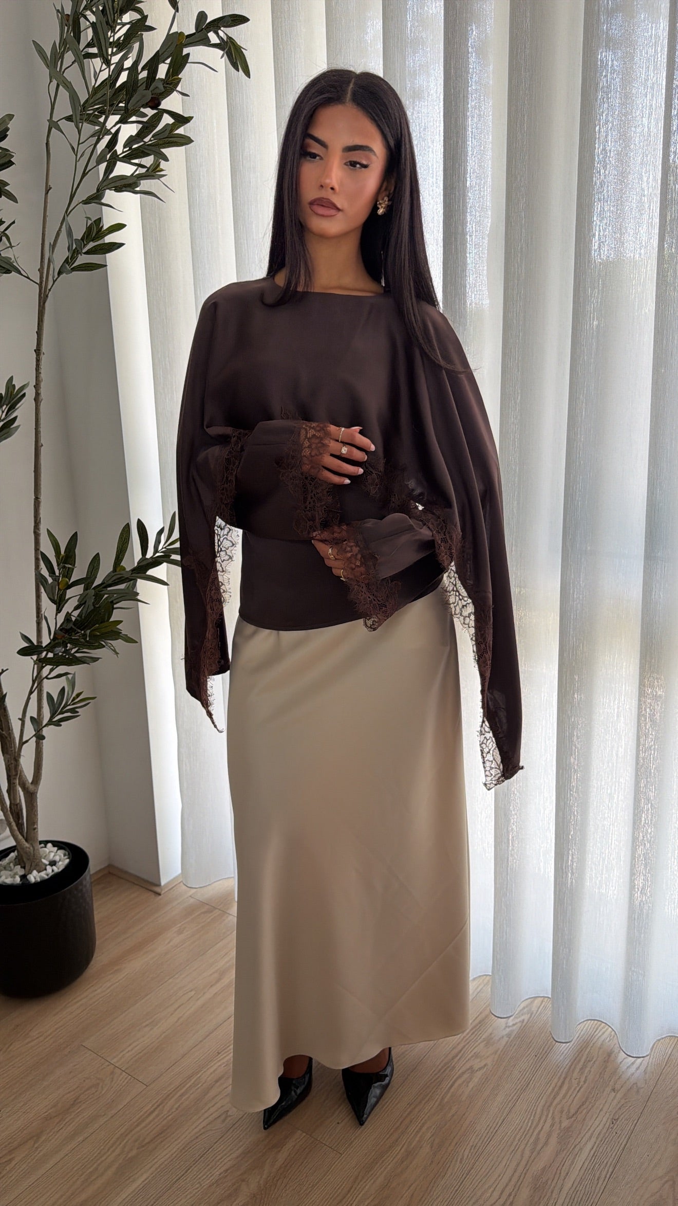 Lace Sleeve Blouse