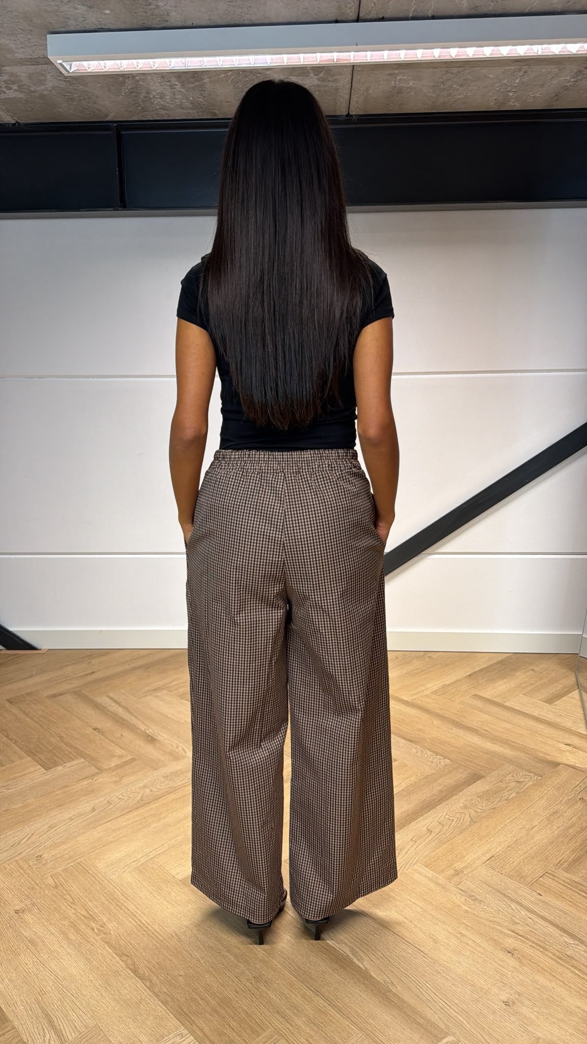 Checkered Ballon Pantalon