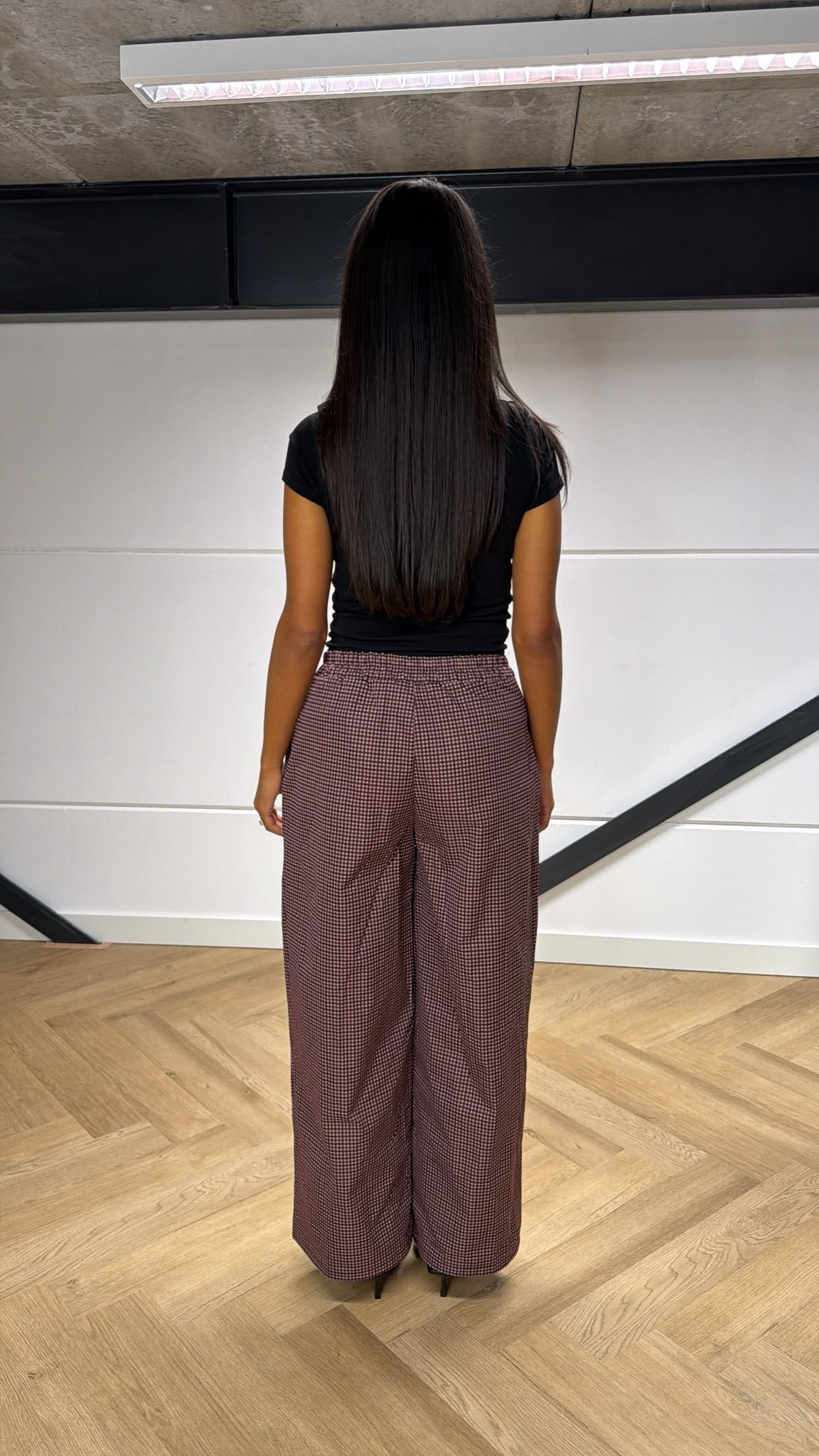 Checkered Ballon Pantalon