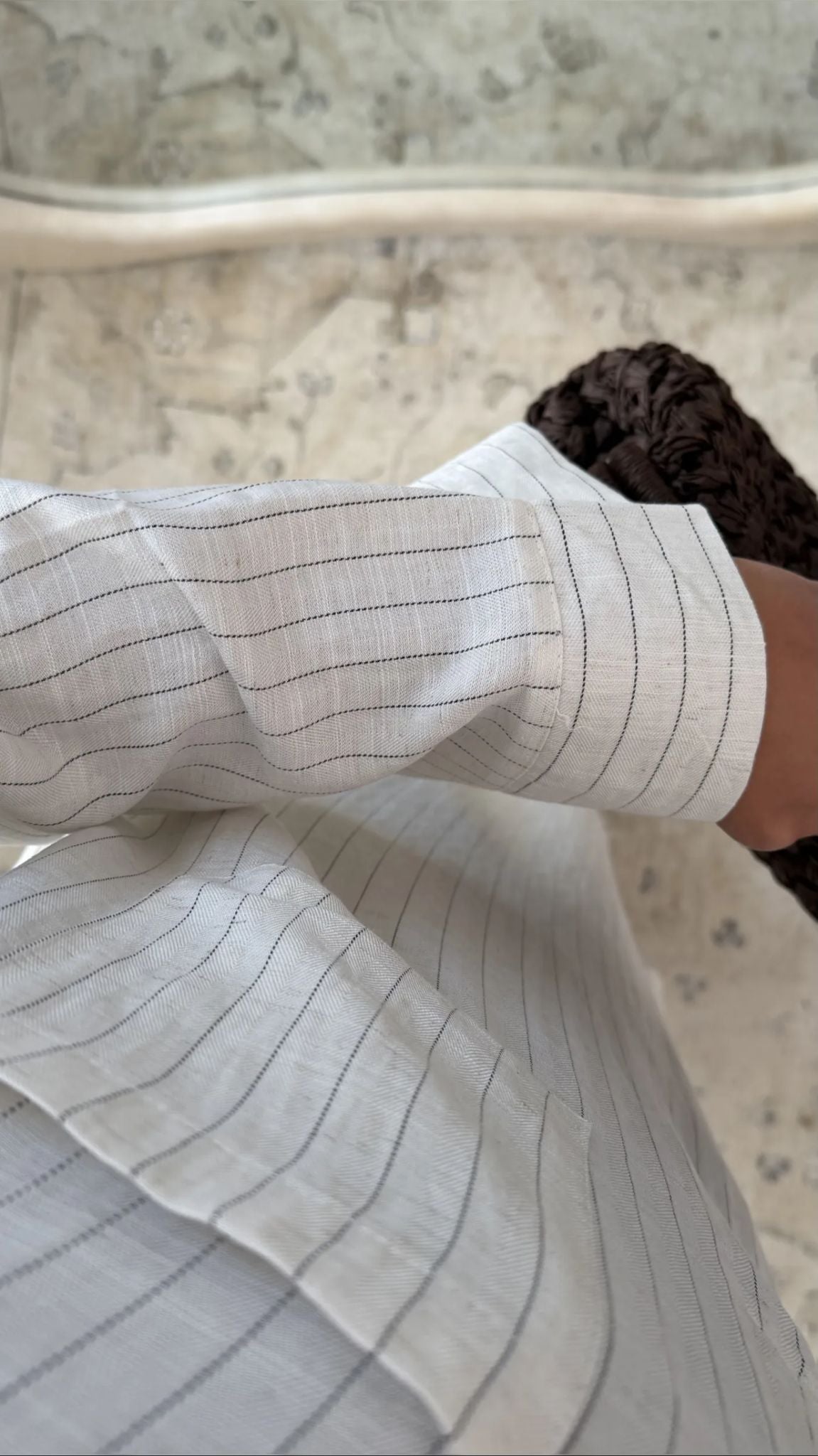 Pinstripe Maxi Dress