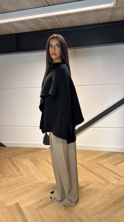 Knitted Cape Cardigan