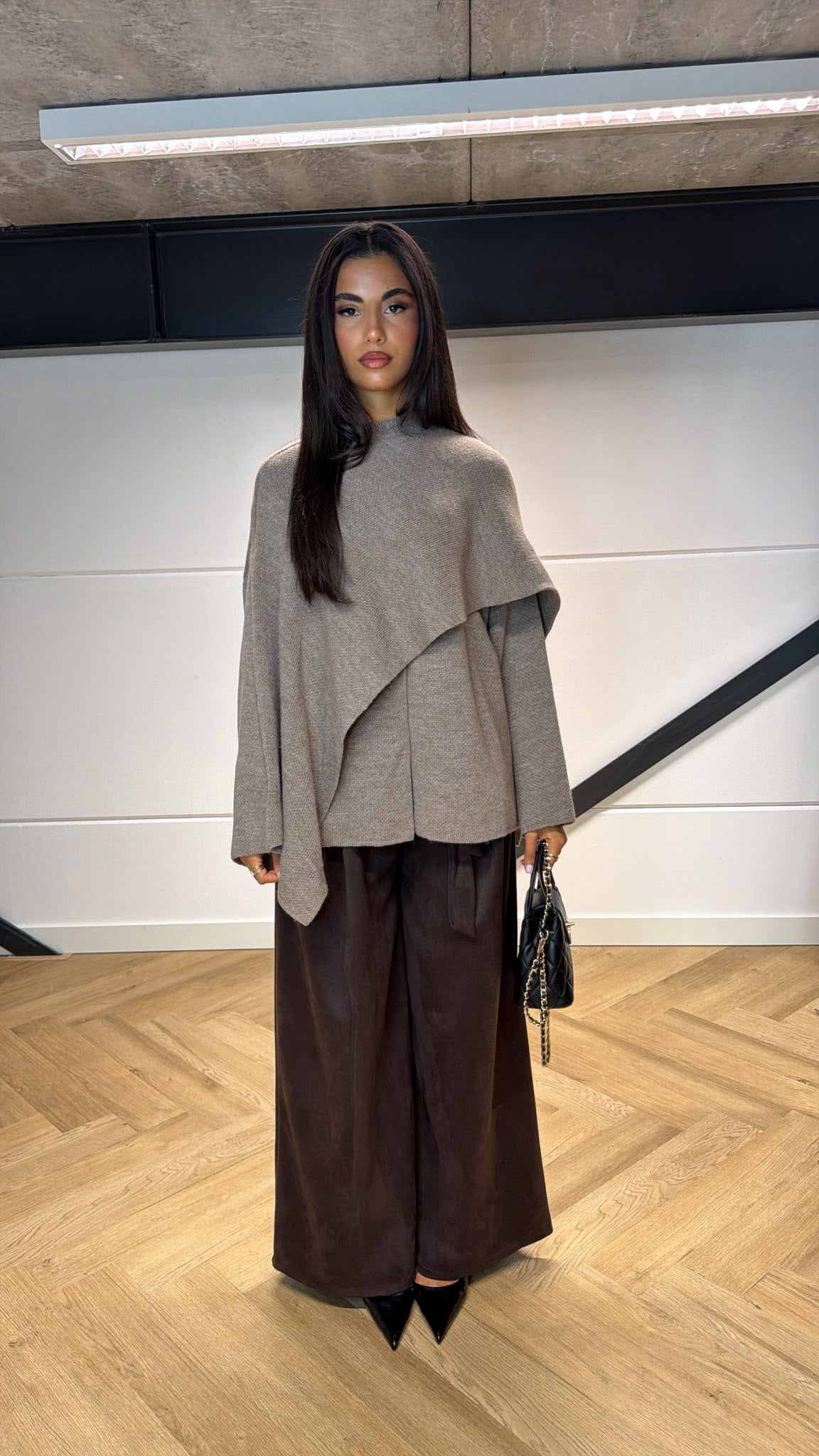 Knitted Cape Cardigan