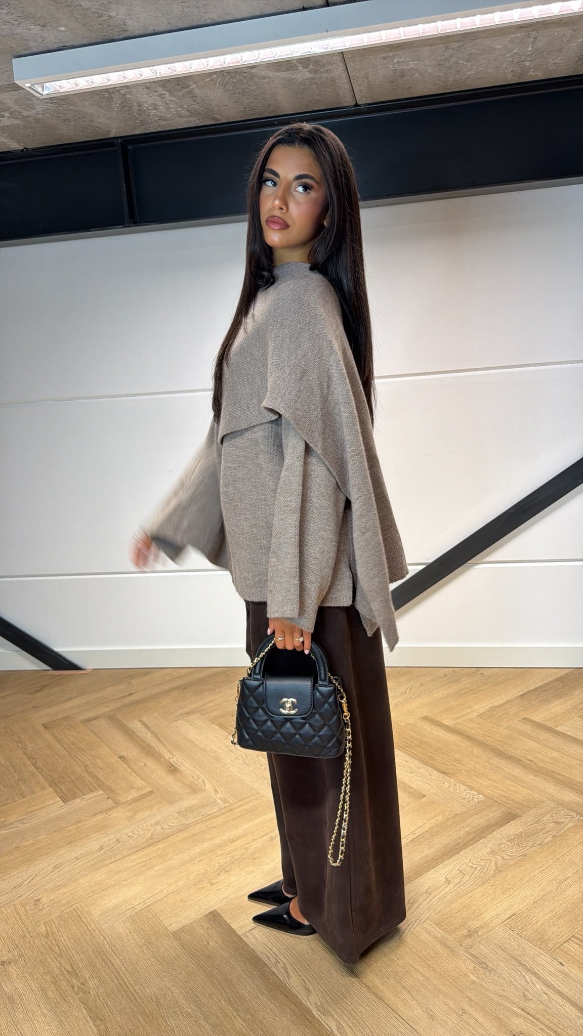 Knitted Cape Cardigan
